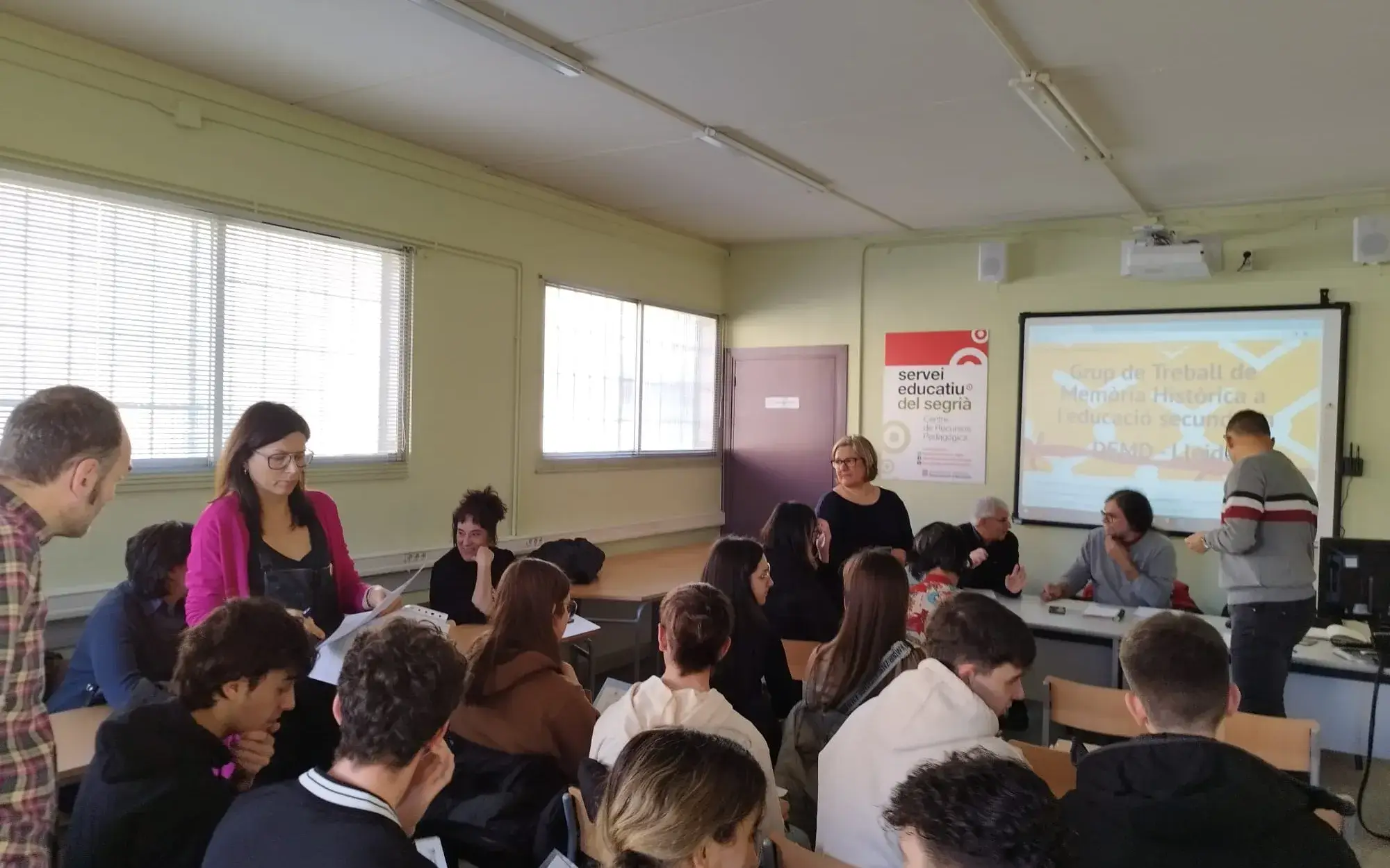 Xarxa Mai Més Network event with Secondary School students from the city of Lleida.