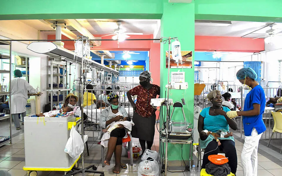 FNPH manages St. Damien Hospital, the only pediatric hospital operating in the capital of Haiti.