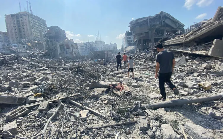 Israel has destroyed universities, schools and most of the hospitals in Palestine.