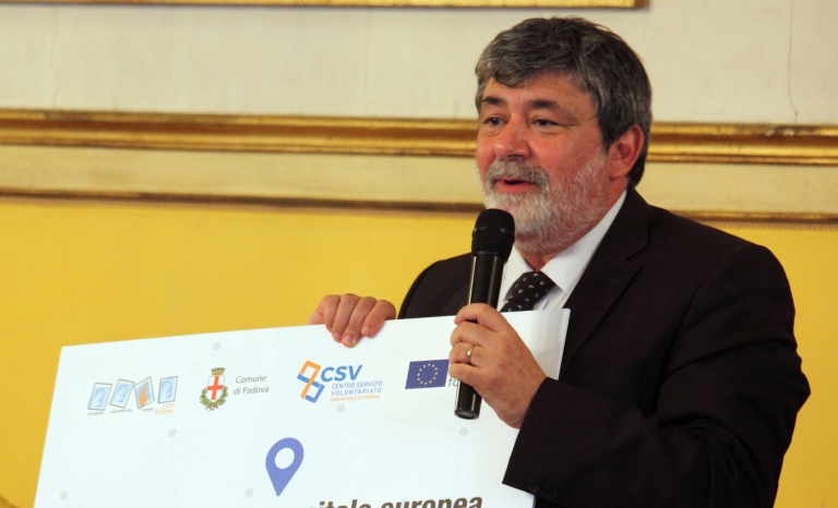 Emanuele Alecci, president of Padova European Volunteering Capital. 