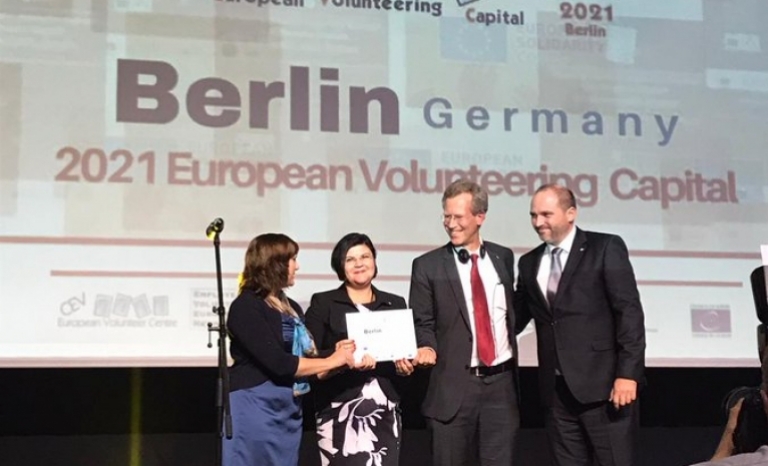 Berlin was announced as the European Volunteering Capital 2021.