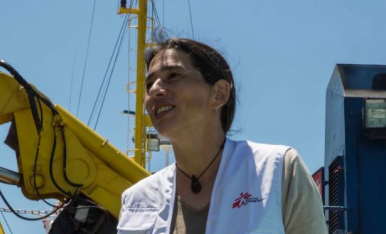 Paula Farias, Operational Manager for the Mediterranean for MSF / Photograph: MSF