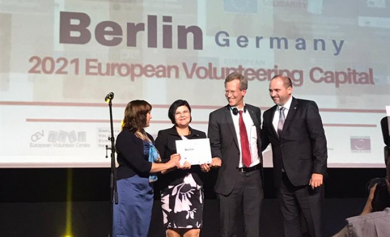 Berlin will host the European Volunteering Capital in 2021.