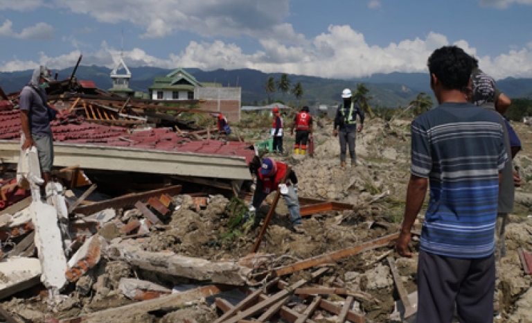 NGOs act to address the emergency caused by the earthquake and tsunami in Indonesia