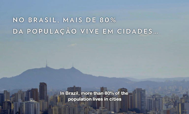 80% of the population in Brasil live in big cities. Photo: Instituto Alana