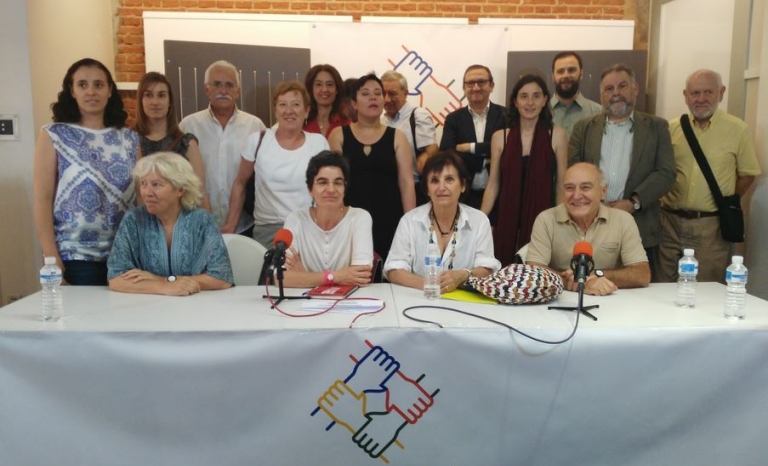 Members of the Platform for Fiscal Justice, one of the organisations pressing to promote transparency measures. Photo: Plataforma por la Justicia Fiscal