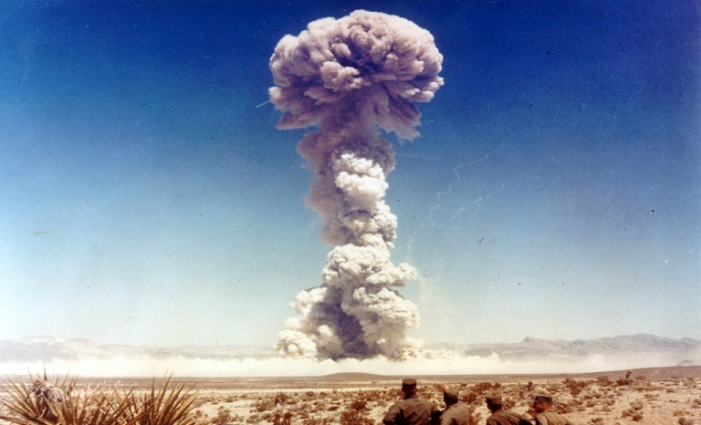 Nuclear weapon explosion in Nevada. Photo: International Campaign to Abolish Nuclear Weapons, Flickr