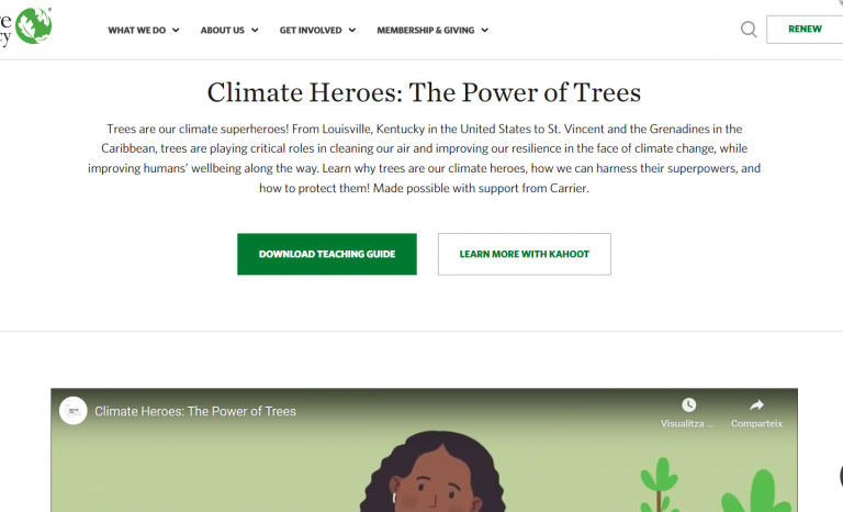 Screenshot of The Nature Conservancy website.