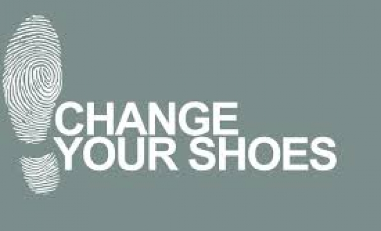 "Change your shoes" campaign logo 