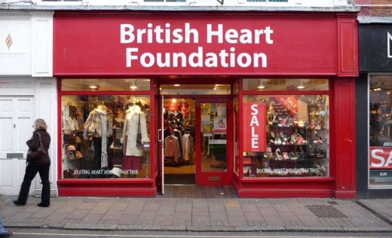 British Heart Foundation's charity shop / Photograph: www.geograph.org.uk