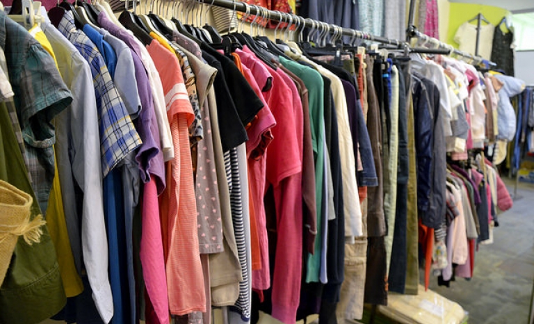 Clothes in a charity shop / Photograph: Marc Wathieu, Flickr