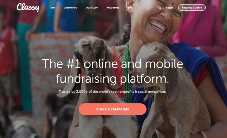 Classy.org, the fastest growing fundraising platform. Image: Classy.org