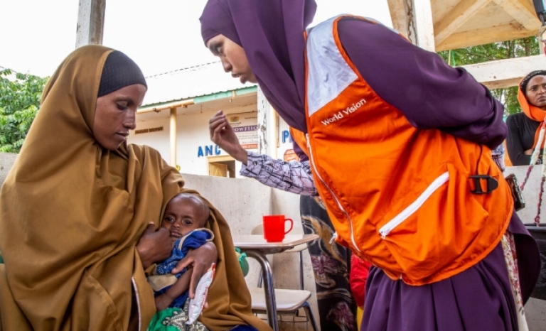 World Vision is in Somalia providing food, nutrition assistance, water and child protection to families.