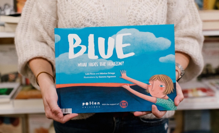 'Blue. What hides the horizon?' it’s a book for kids and adults.