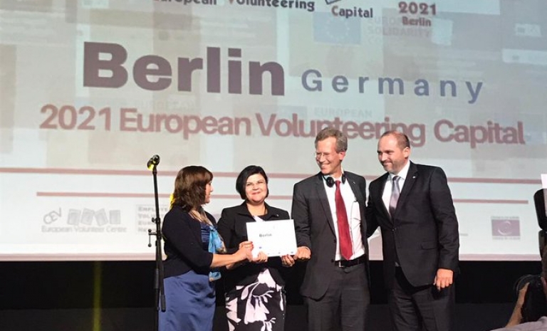 Berlin will host the European Volunteering Capital in 2021.