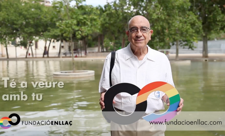 Image of the Campaign launched by the Fundació Enllaç in favour of the rights of the LGBTI community / Photo: Fundació Enllaç