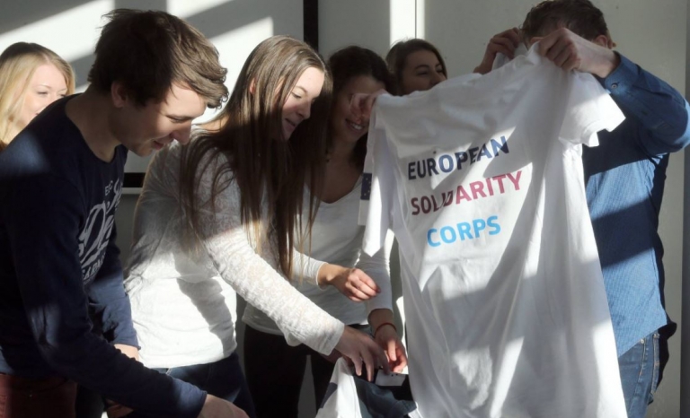 European Solidarity Corps participants.
