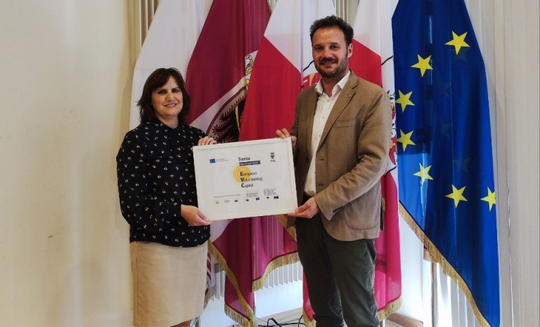 The Trento EV Capital 2024 Candidate certificate was received today  by Gabriele Pedrini in Brussels.