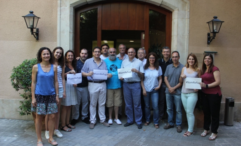 Teamwork of the Salesian presence in Catalonia where the Vols office is. Photo: Twitter