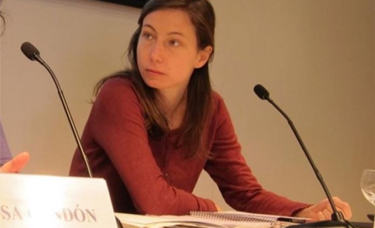Pascale Coissard, the spokesperson of the Catalan Refugee Aid Commission - Photo: CCAR