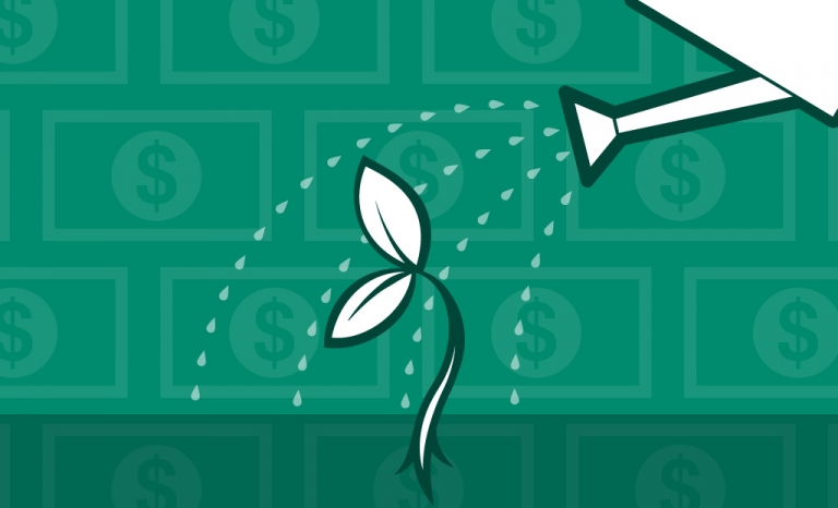 The idea of fundraising is like watering a growing plant. Image: Recrea HQ, Flickr