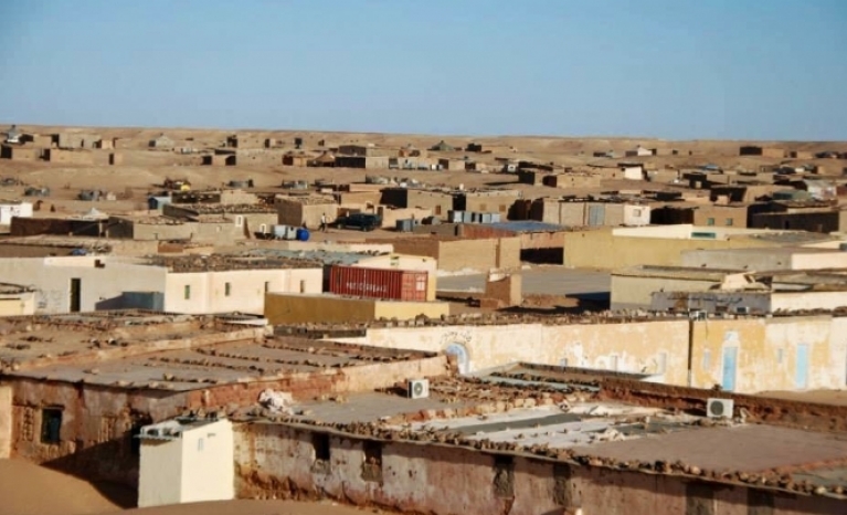 Refugee camp in Western Sahara.