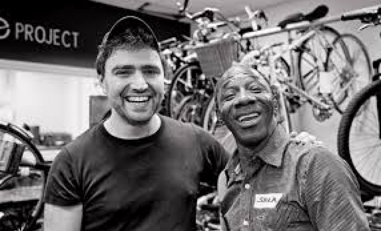 Jem Stein, CEO of The Bike Project and a refugee. Photo: The Bike Project