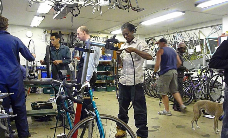 They repair second-hand bikes. Photo: The Bike Project